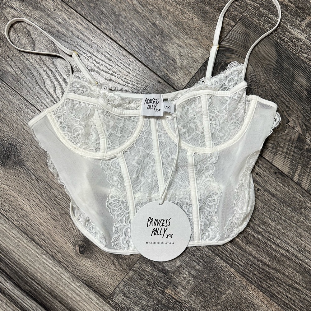 Princess Polly white corset top
